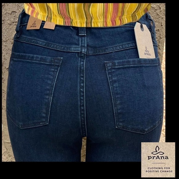 PrAna Mid-rise Sienna Organic Cotton Blend Stretch Jean Size 8RG 29"Wx31"Inseam - Picture 4 of 8